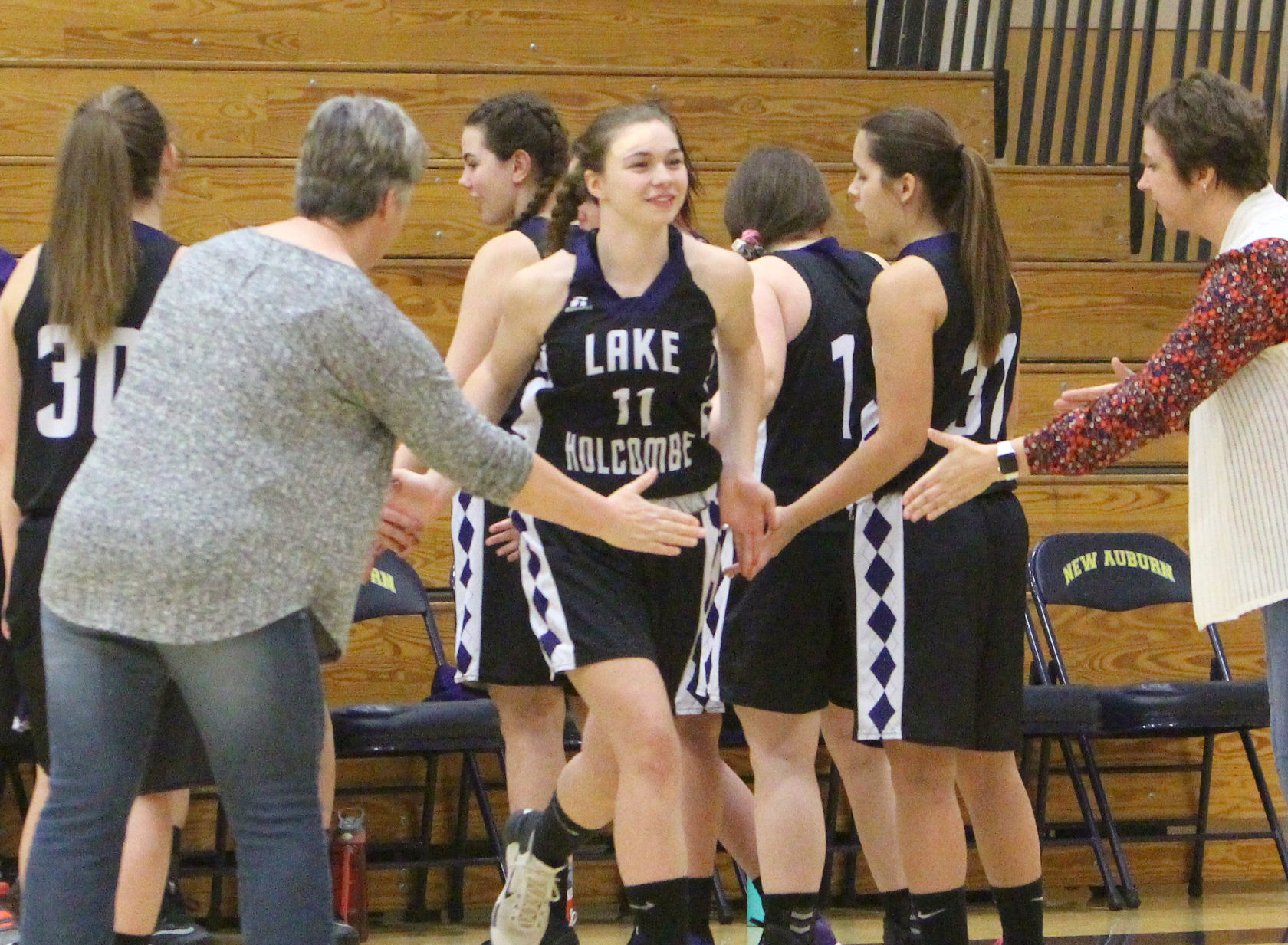 Lake Holcombe at New Auburn girls basketball 2-14-19